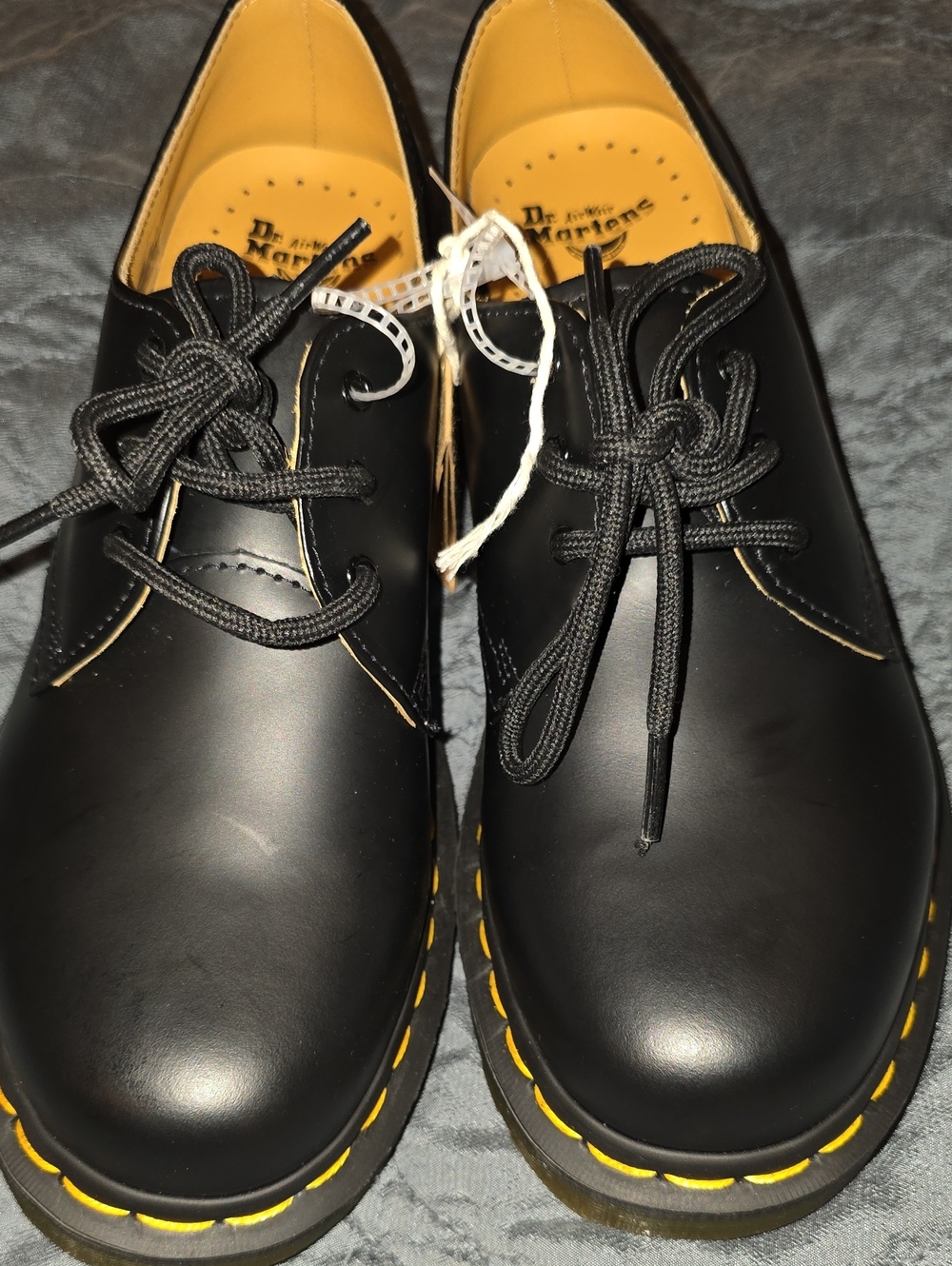 349- Dr. Martens 1461 Smooth Black Leather 3-Eye Oxford Ladies size 9